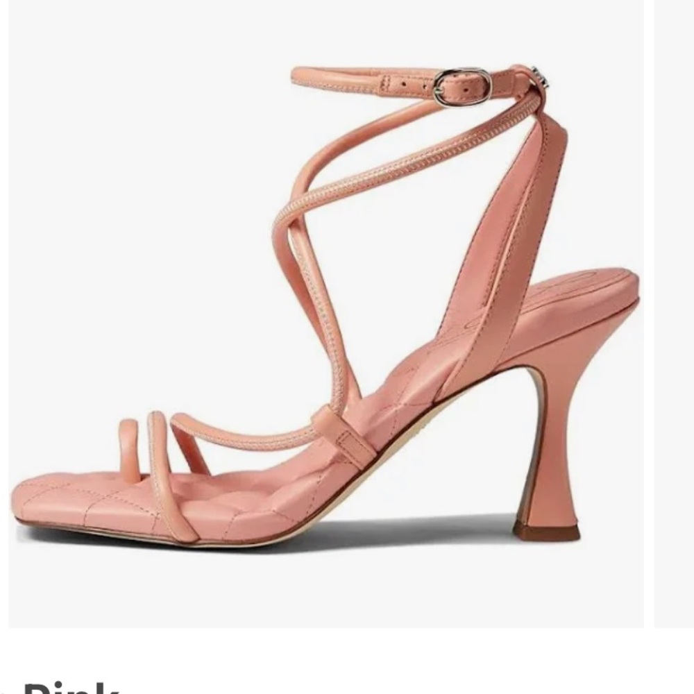 Sam Edelman Maven Leather Padded Pink Strappy Sandals NEW - Picture 3 of 9